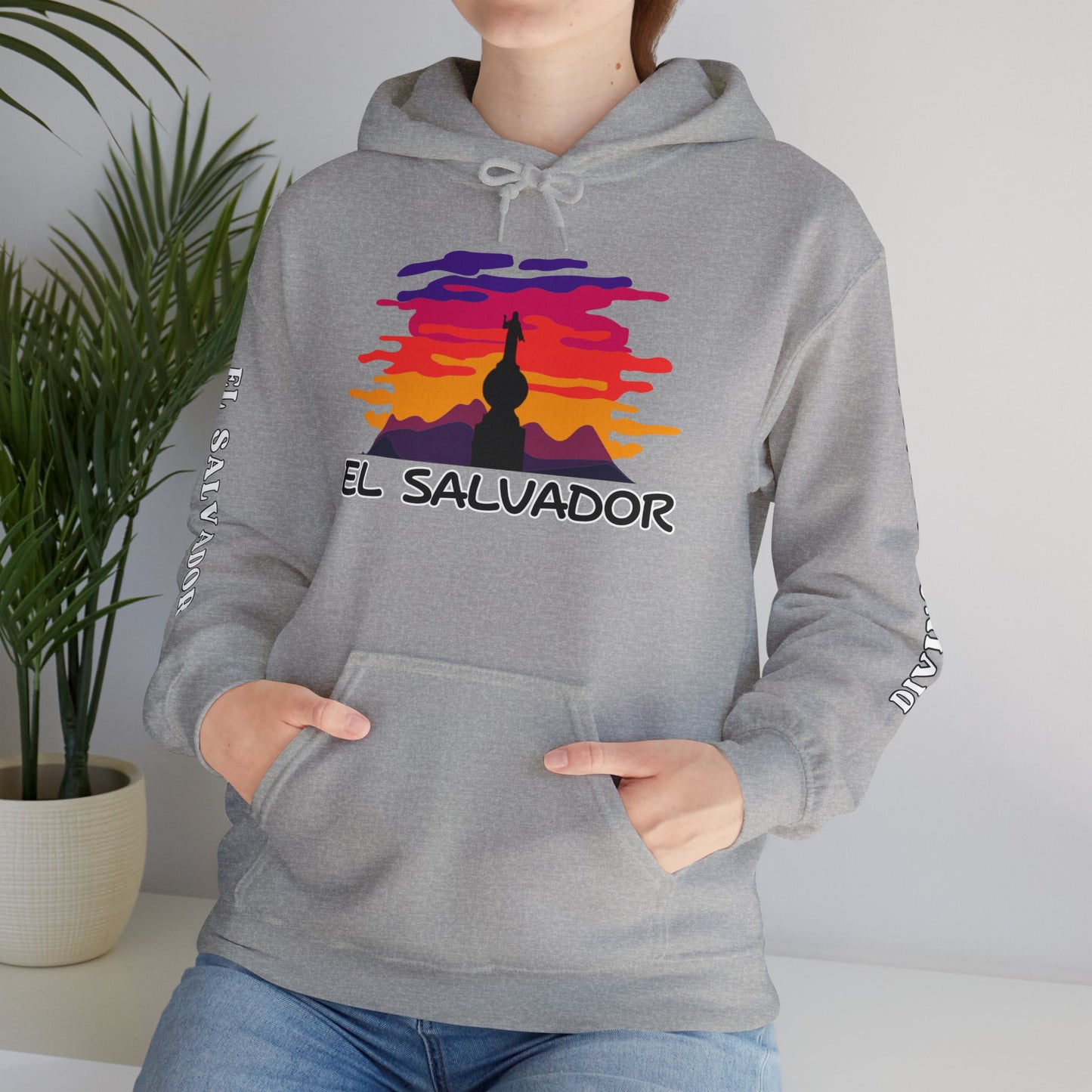 El Salvador Divino Salvador del Mundo Heavy Blend Hoodie