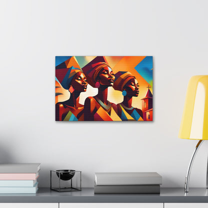 African Beauty Canvas Art, Wall Decor, African Culture Art