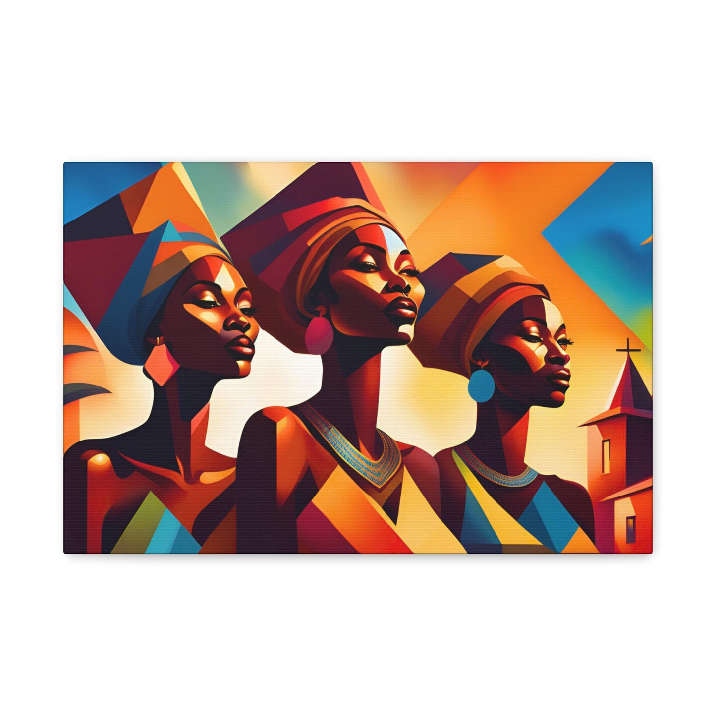 African Beauty Canvas Art, Wall Decor, African Culture Art