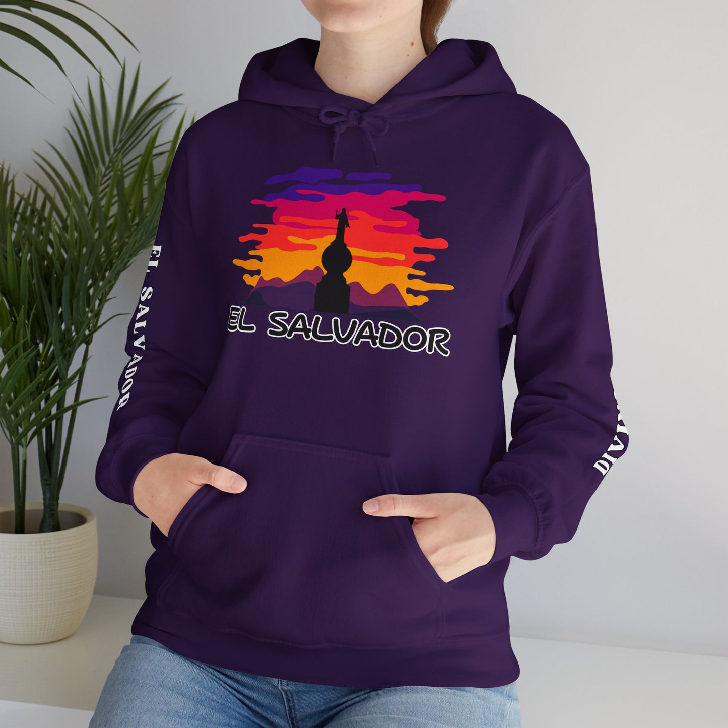 El Salvador Divino Salvador del Mundo Heavy Blend Hoodie