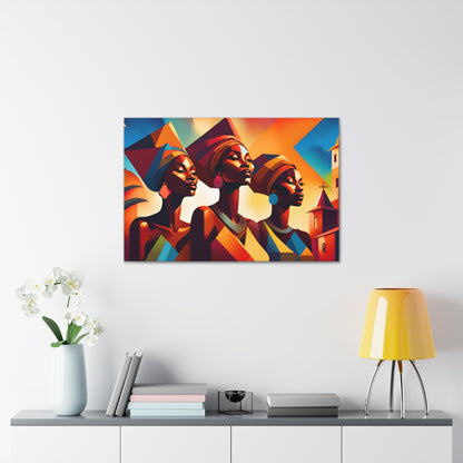 African Beauty Canvas Art, Wall Decor, African Culture Art