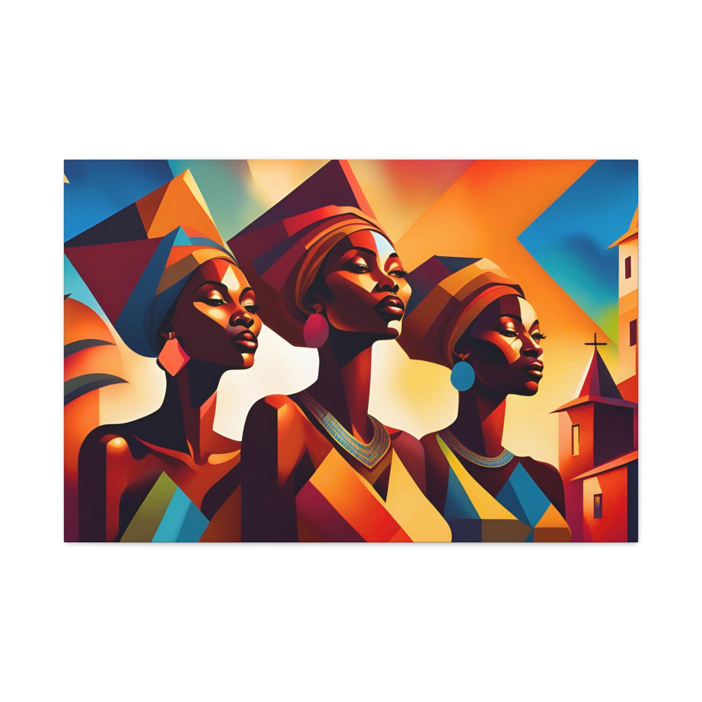 African Beauty Canvas Art, Wall Decor, African Culture Art