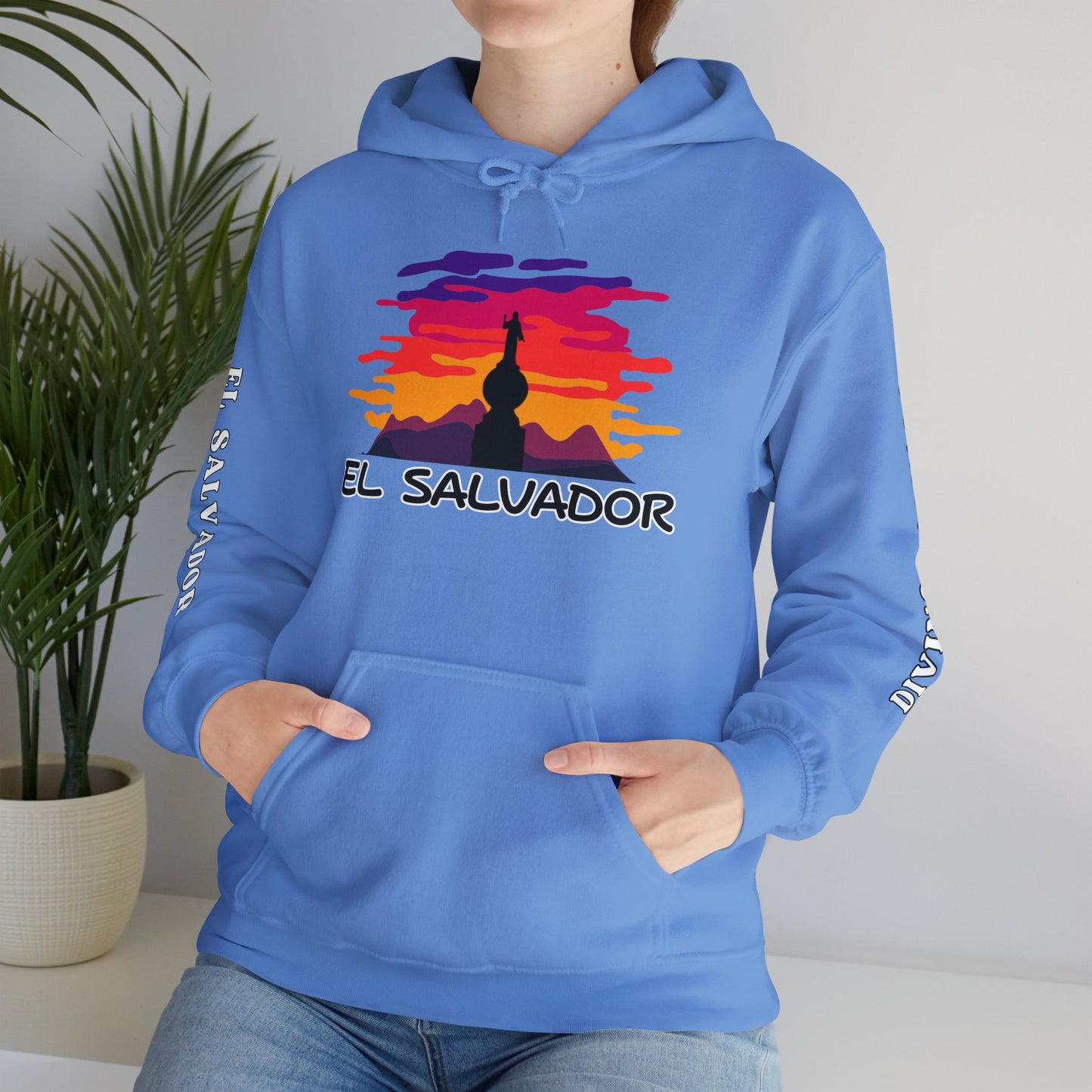 El Salvador Divino Salvador del Mundo Heavy Blend Hoodie