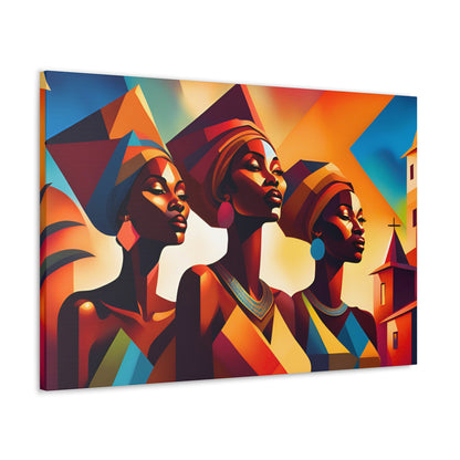 African Beauty Canvas Art, Wall Decor, African Culture Art