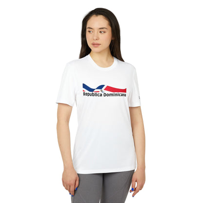 Bandera de Republica Dominicana, adidas Unisex Sport T-shirt - NY GIftcraft