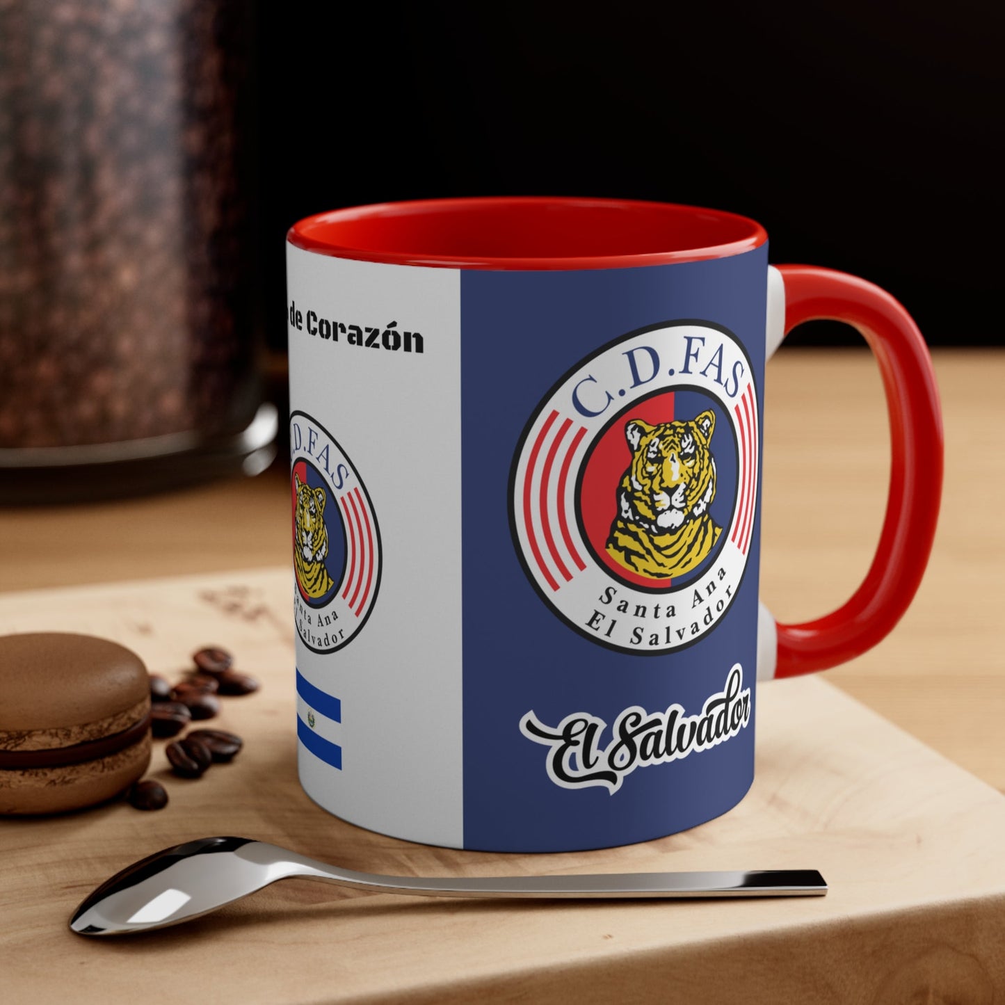 C.D. FAS, El Salvador, Ceramic Mug 11 oz, for hot drinks coffee, chocolate, tea. Microwave and Dishwasher Resistant - NY GIftcraft