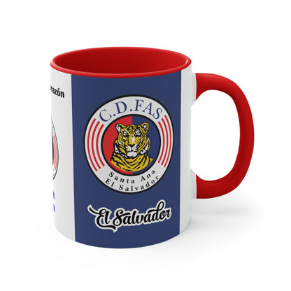 C.D. FAS, El Salvador, Ceramic Mug 11 oz, for hot drinks coffee, chocolate, tea. Microwave and Dishwasher Resistant - NY GIftcraft