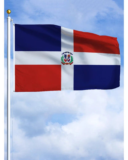 Dominican Republic flag, polyester tapestry for decoration - NY GIftcraft