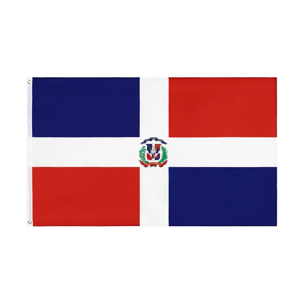 Dominican Republic flag, polyester tapestry for decoration - NY GIftcraft