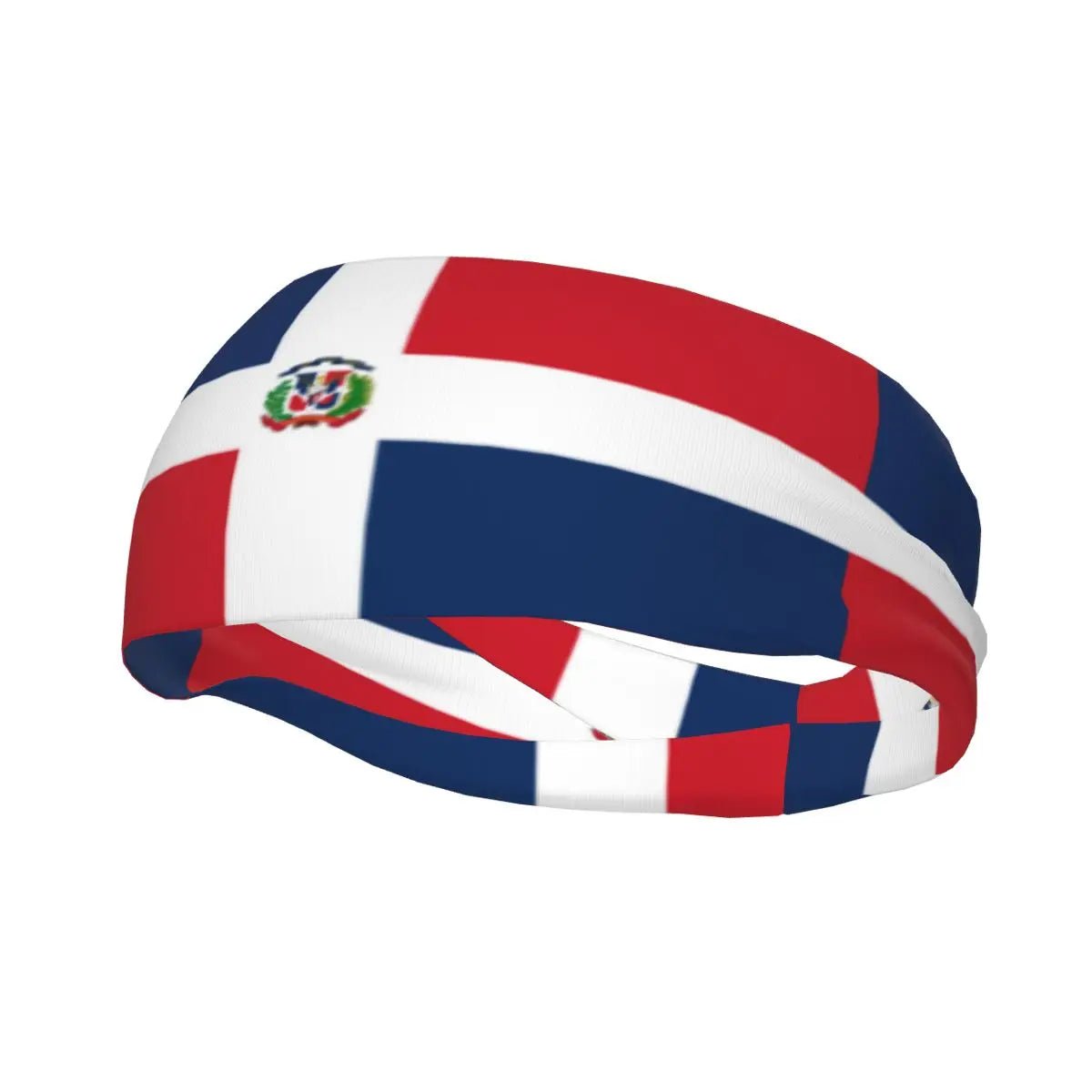 Dominican Republic Flag Yoga Headband: The Ultimate Athletic Accessory for Sweat and Hair Control. Breathe easy with our Sports Sweatband! - NY GIftcraft