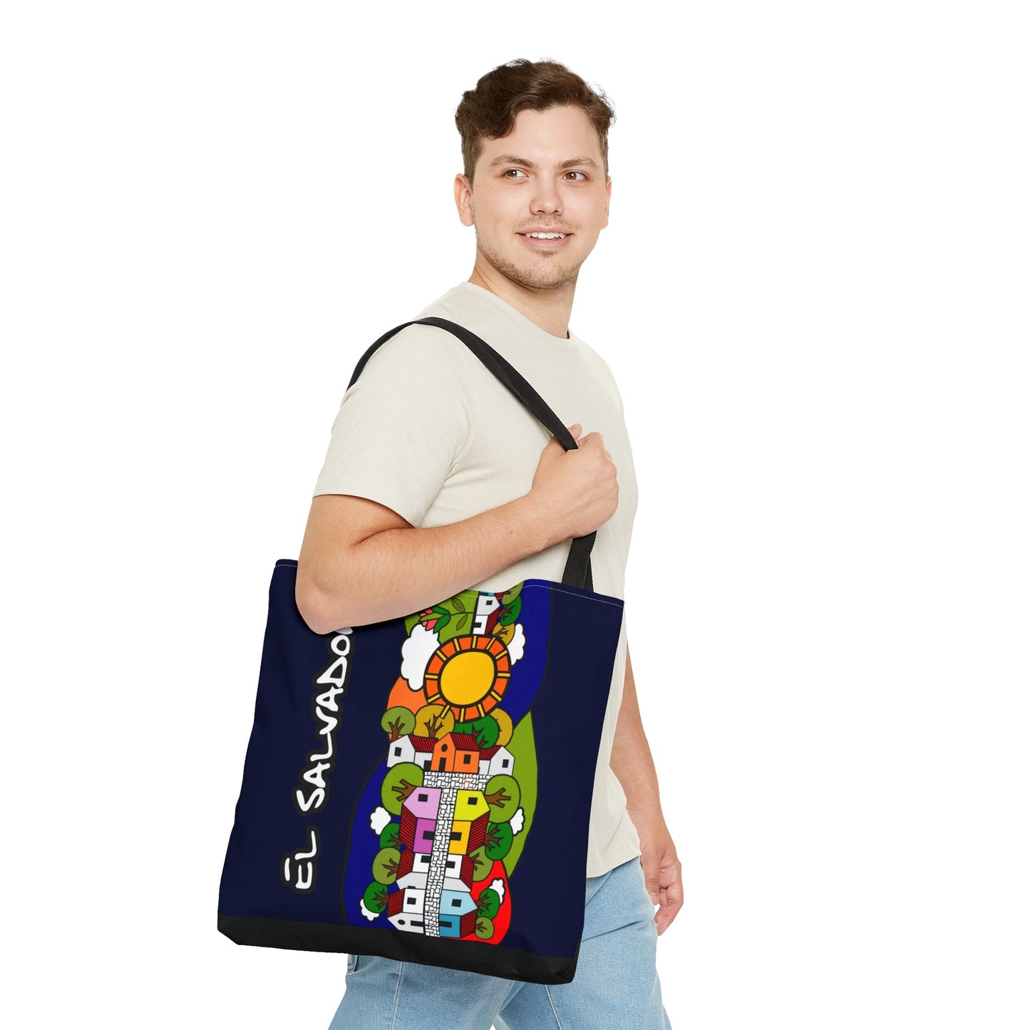 El Pueblo Tote Bag | El Salvador | Perfect gift for any ocation | high - quality polyester - NY GIftcraft