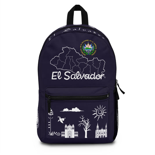 El Salvador Backpack | Customizable Name | One interior Compartment for a Laptop or Tablet - NY GIftcraft