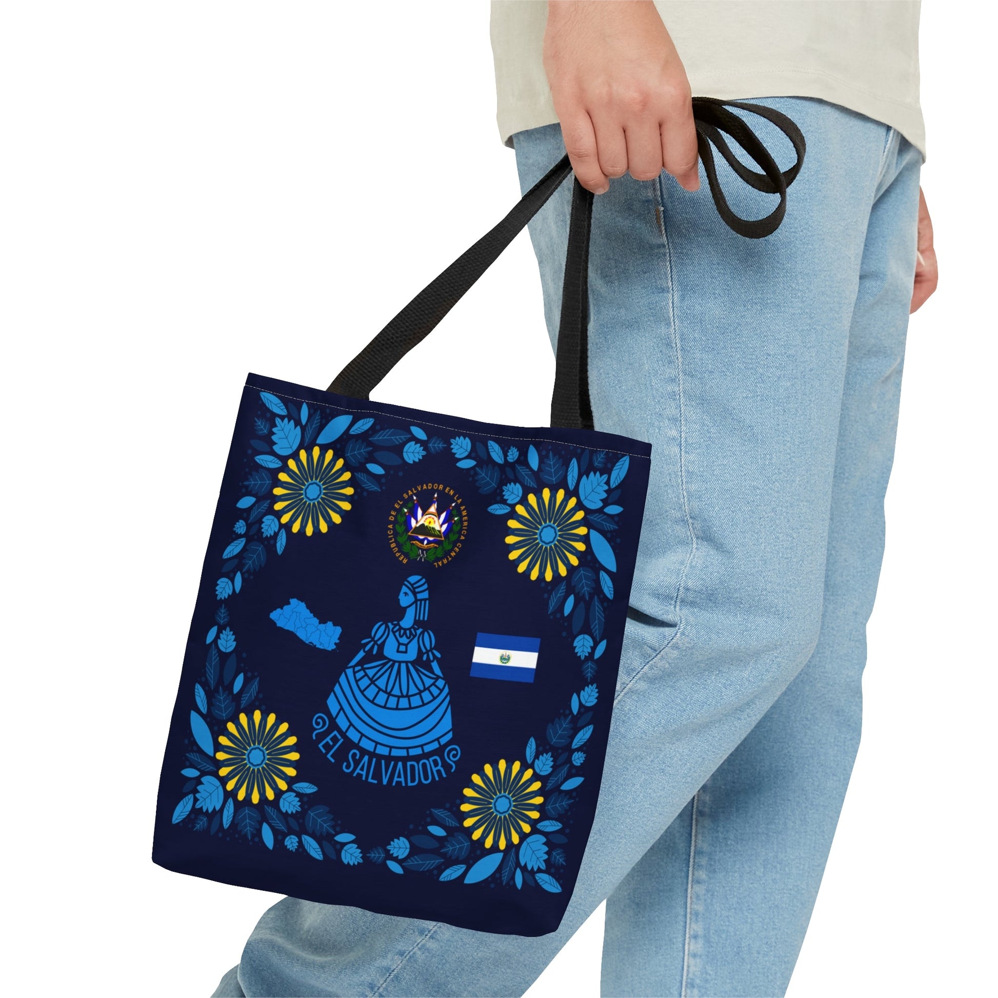 El Salvador Decoration | El Salvador Tote Bag | High Quality Polyester | Gift for Any Occasion - NY GIftcraft