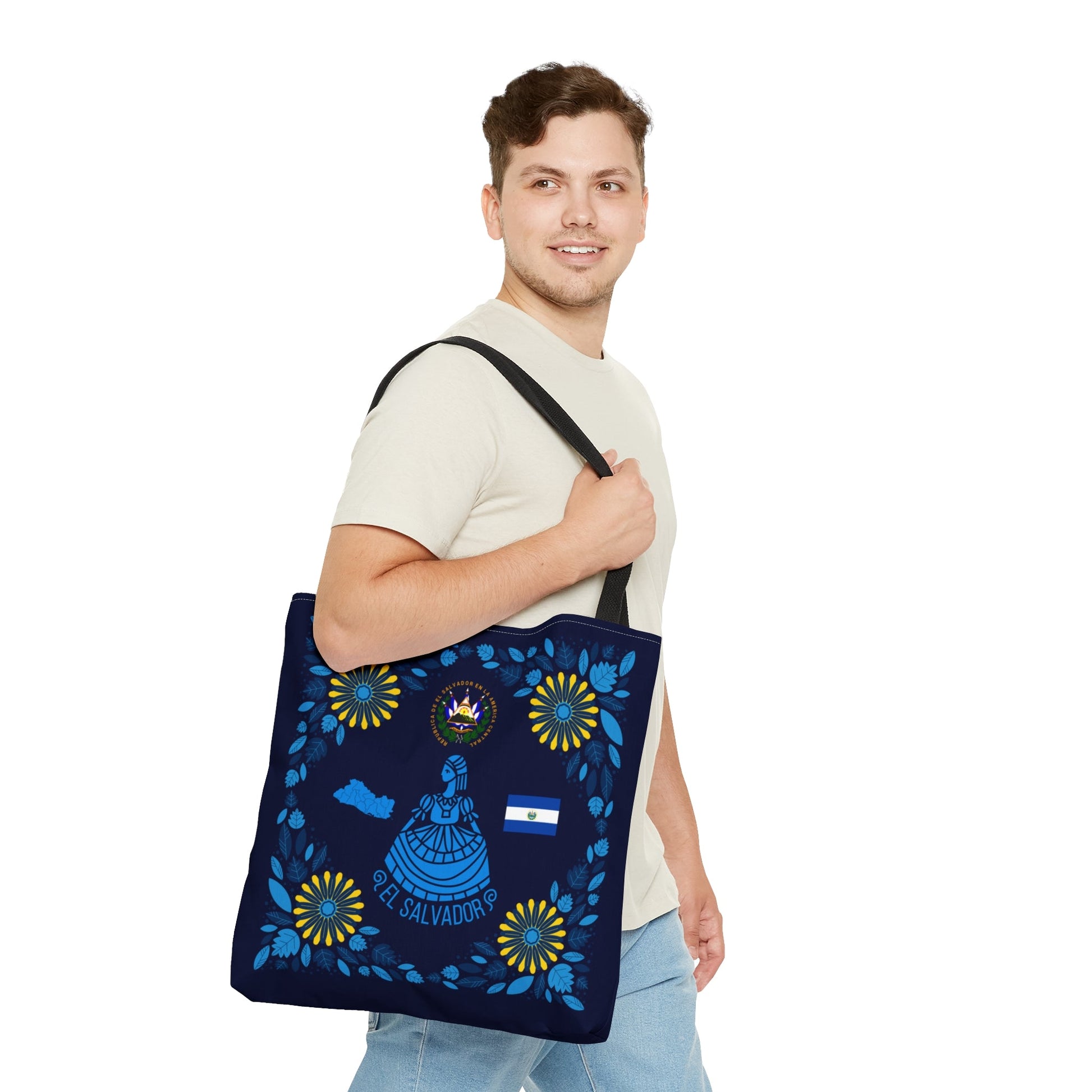 El Salvador Decoration | El Salvador Tote Bag | High Quality Polyester | Gift for Any Occasion - NY GIftcraft