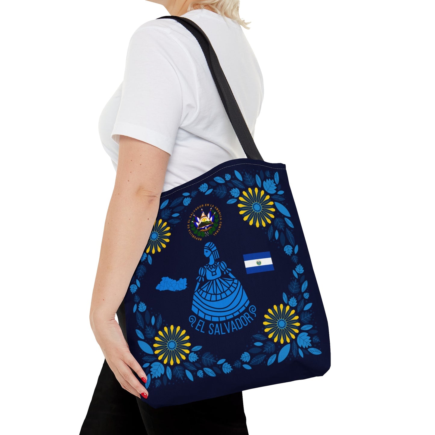 El Salvador Decoration | El Salvador Tote Bag | High Quality Polyester | Gift for Any Occasion - NY GIftcraft