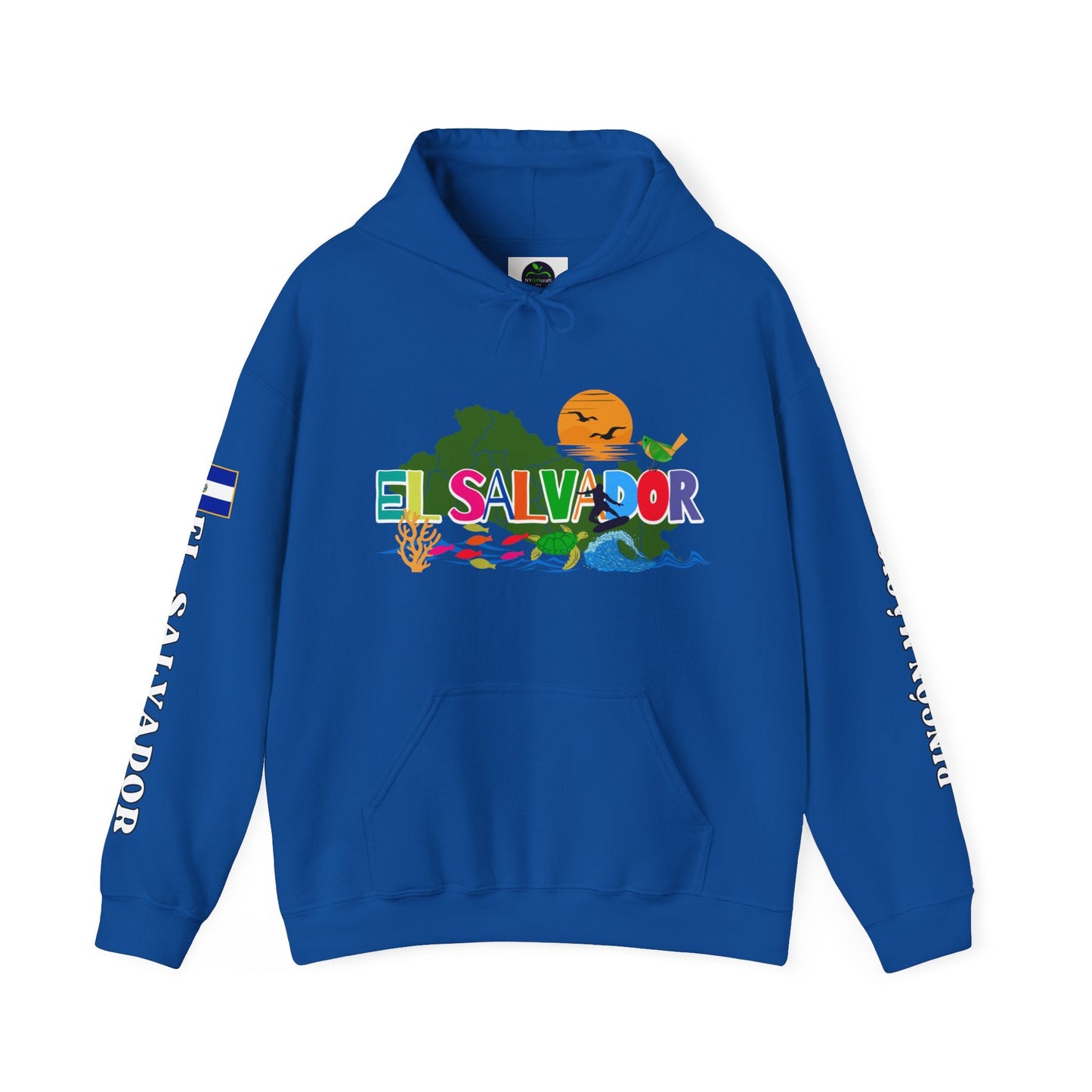 El Salvador Rincon Magico Unisex Heavy Blend Hoodie | Comfortable, relaxing and warm feeling | Large Kangaroo Pocket | El Salvador Hoodies - NY GIftcraft