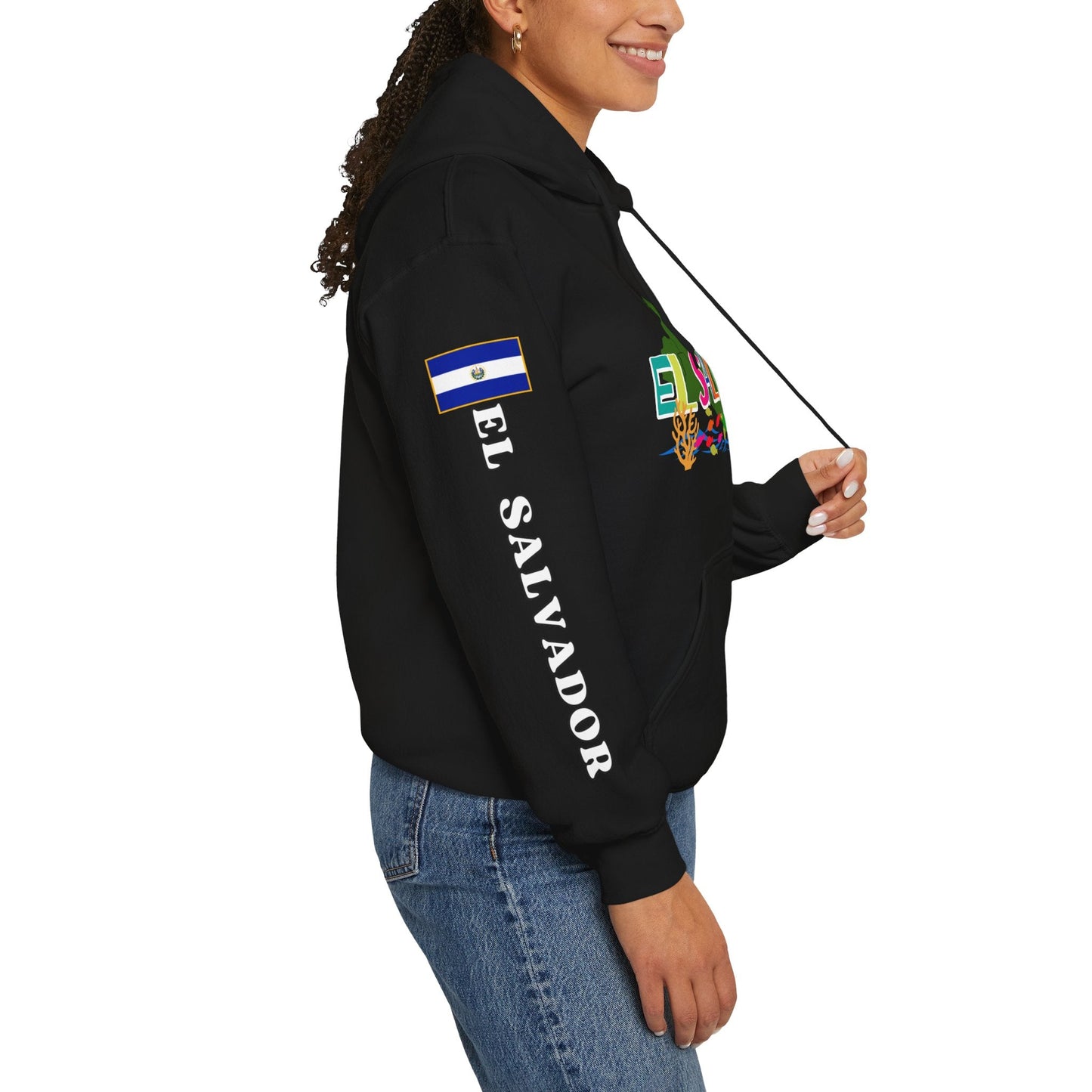 El Salvador Rincon Magico Unisex Heavy Blend Hoodie | Comfortable, relaxing and warm feeling | Large Kangaroo Pocket | El Salvador Hoodies - NY GIftcraft