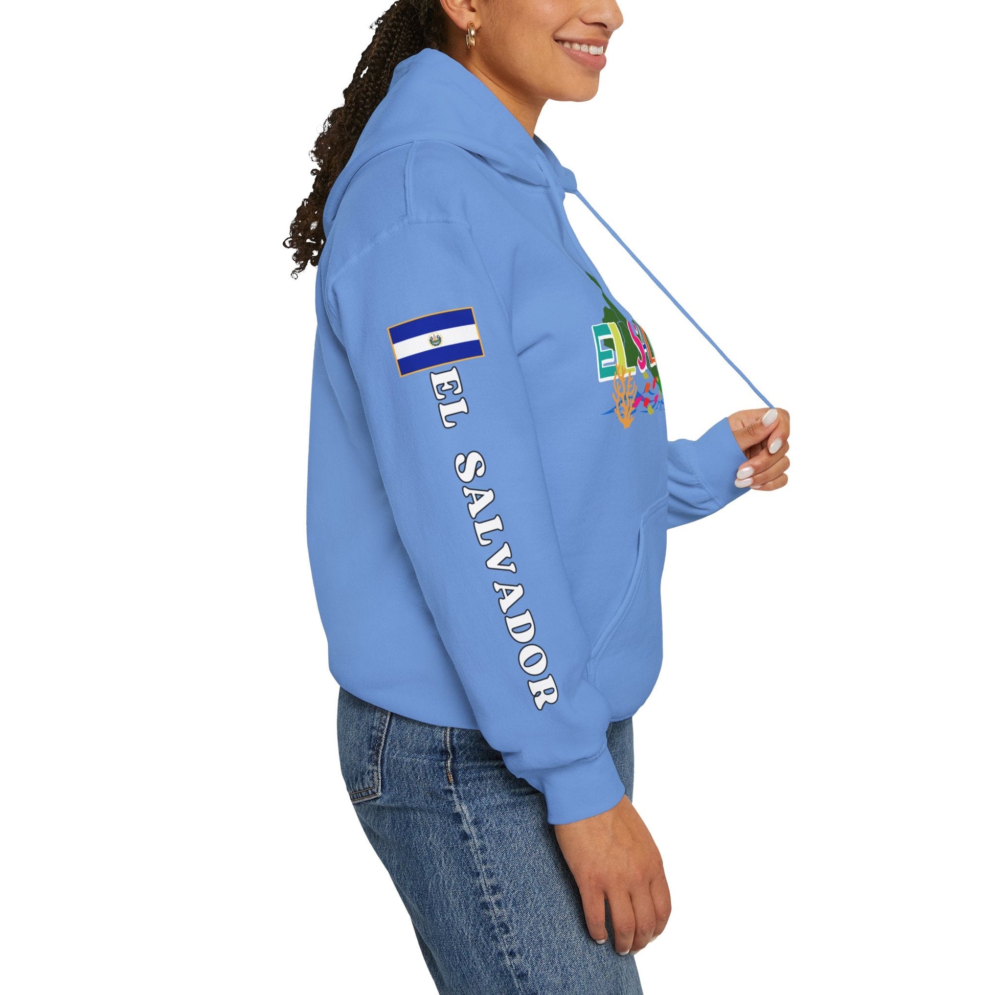 El Salvador Rincon Magico Unisex Heavy Blend Hoodie | Comfortable, relaxing and warm feeling | Large Kangaroo Pocket | El Salvador Hoodies - NY GIftcraft