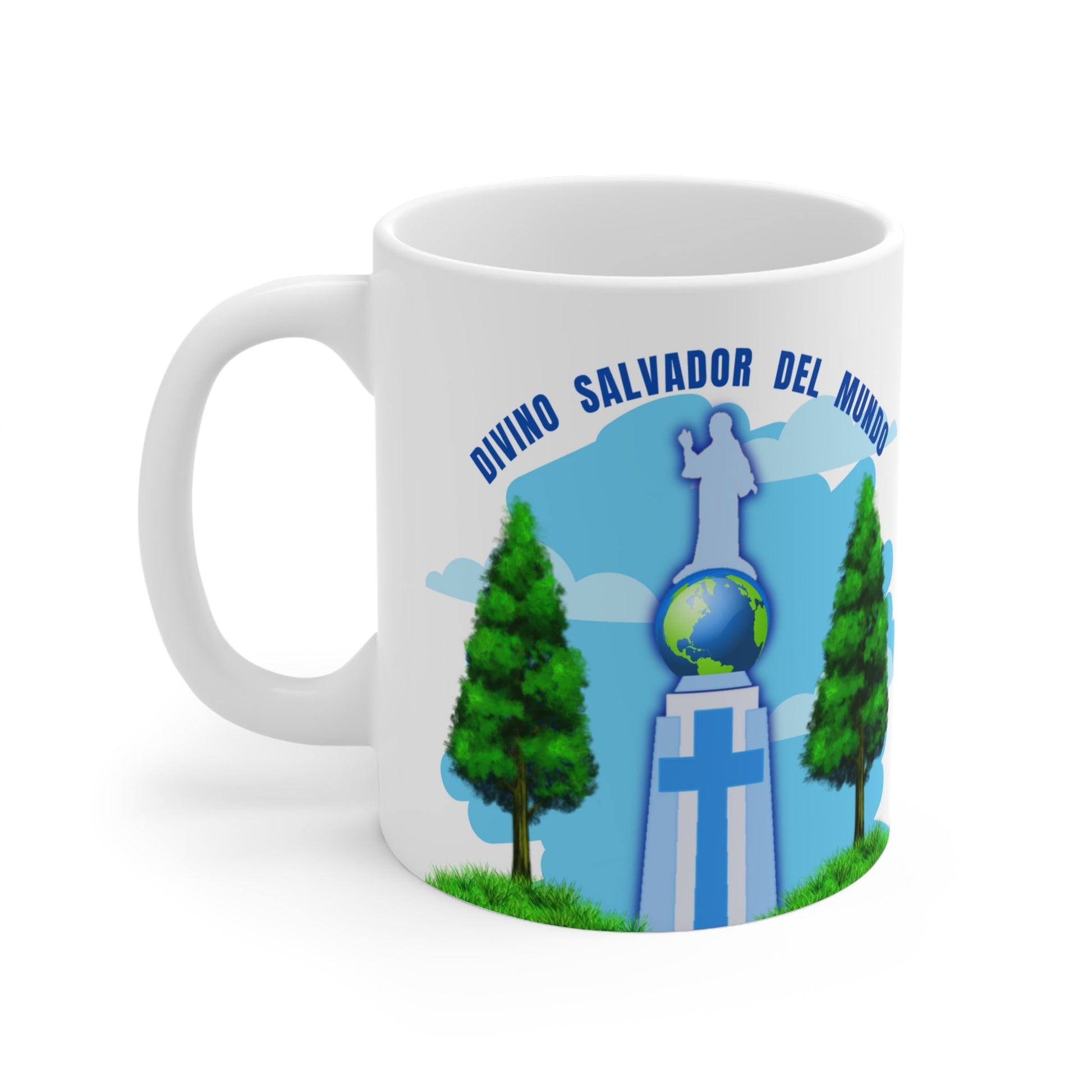 El Salvador Taza / Divino Salvador del Mundo / Taza Blanca 11 OZ / Un perfecto Regalo para Cualquier Ocasion / 11 oz Mug - NY GIftcraft