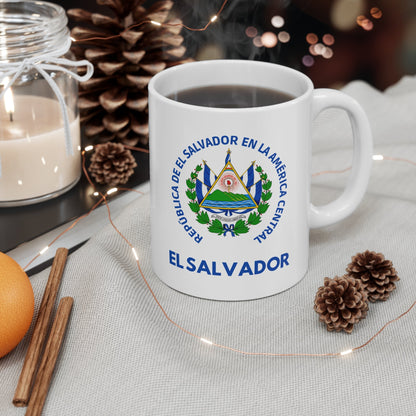 El Salvador Taza / Divino Salvador del Mundo / Taza Blanca 11 OZ / Un perfecto Regalo para Cualquier Ocasion / 11 oz Mug - NY GIftcraft