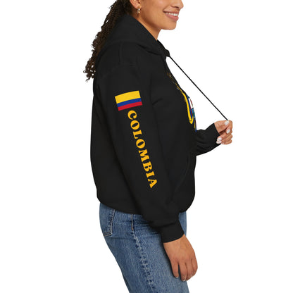 Escudo de Colombia Unisex Heavy Blend Hoodie | Comfortable, relaxing and warm feeling | Large Kangaroo Pocket | Colombia Hoodie - NY GIftcraft