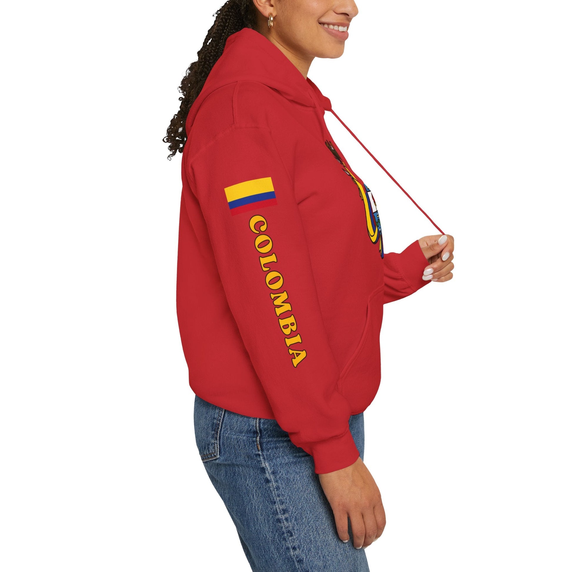 Escudo de Colombia Unisex Heavy Blend Hoodie | Comfortable, relaxing and warm feeling | Large Kangaroo Pocket | Colombia Hoodie - NY GIftcraft