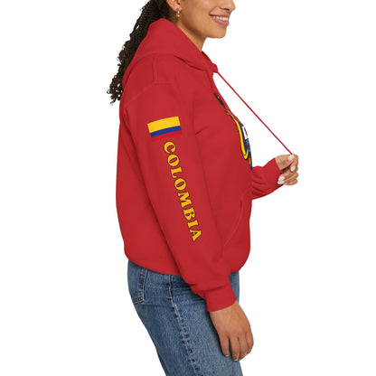 Escudo de Colombia Unisex Heavy Blend Hoodie | Comfortable, relaxing and warm feeling | Large Kangaroo Pocket | Colombia Hoodie - NY GIftcraft