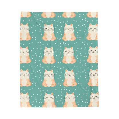 Kittens Velveteen Plush Blanket - NY GIftcraft