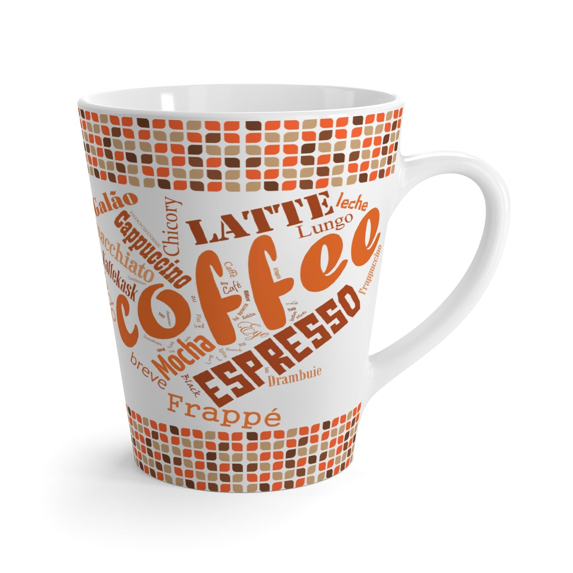 Latte Mug - Coffee Varieties Design Gift for Coffee Lovers - NY GIftcraft