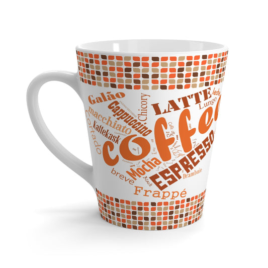 Latte Mug - Coffee Varieties Design Gift for Coffee Lovers - NY GIftcraft