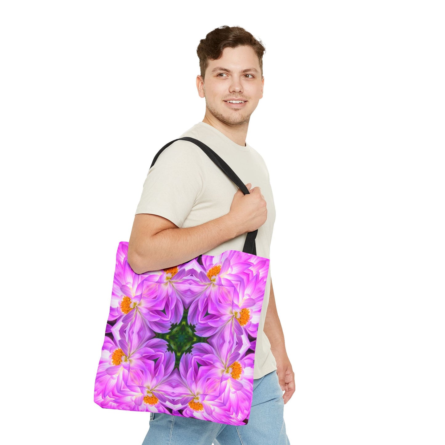 Lilac flowers Tote Bag | Perfect gift for any ocation | high - quality polyester - NY GIftcraft