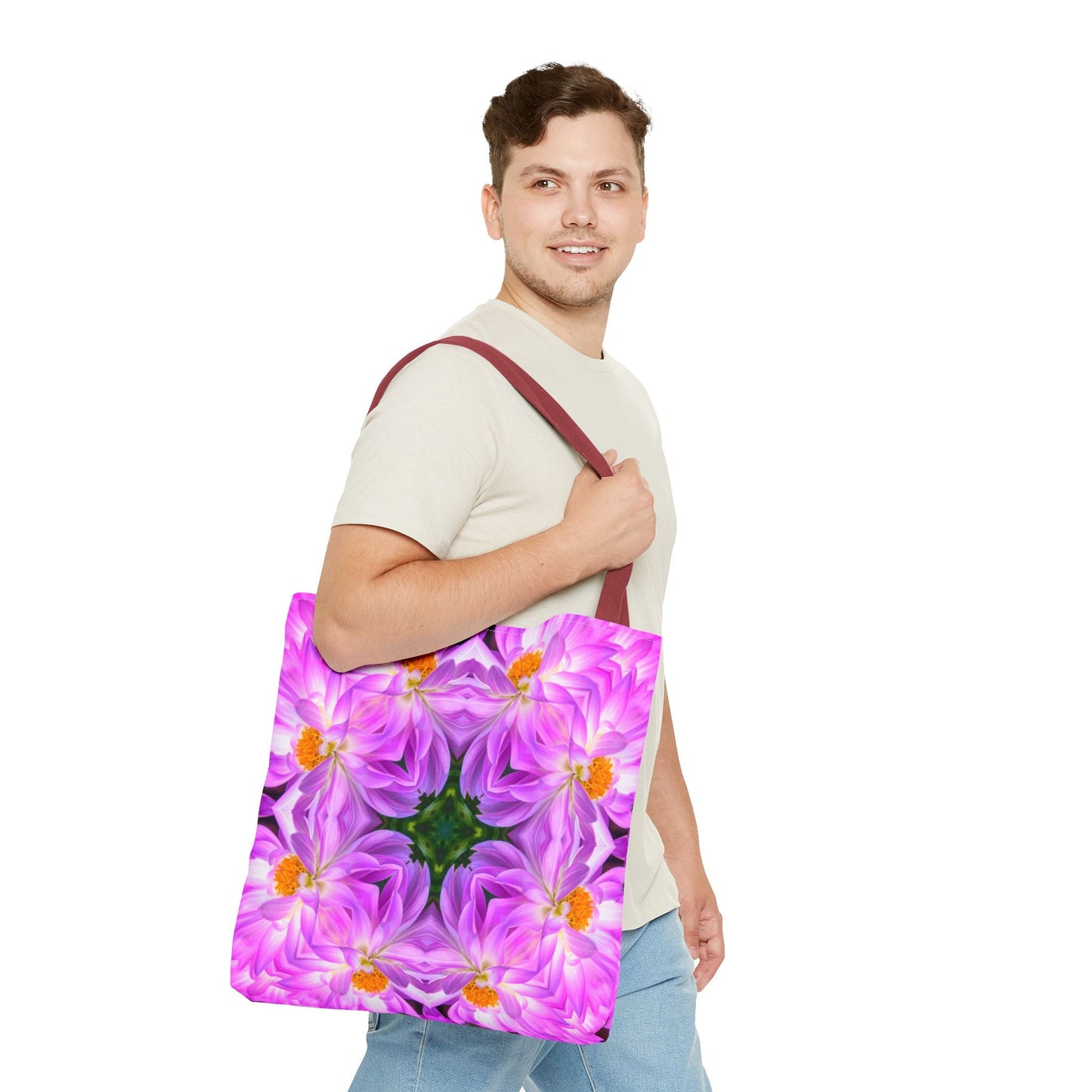 Lilac flowers Tote Bag | Perfect gift for any ocation | high - quality polyester - NY GIftcraft