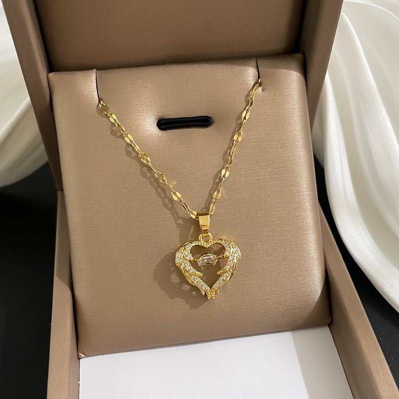 Love Smart Necklace Female Phenix Dance In The Sky Cold Style Luxury Temperament Clavicle Chain - NY GIftcraft