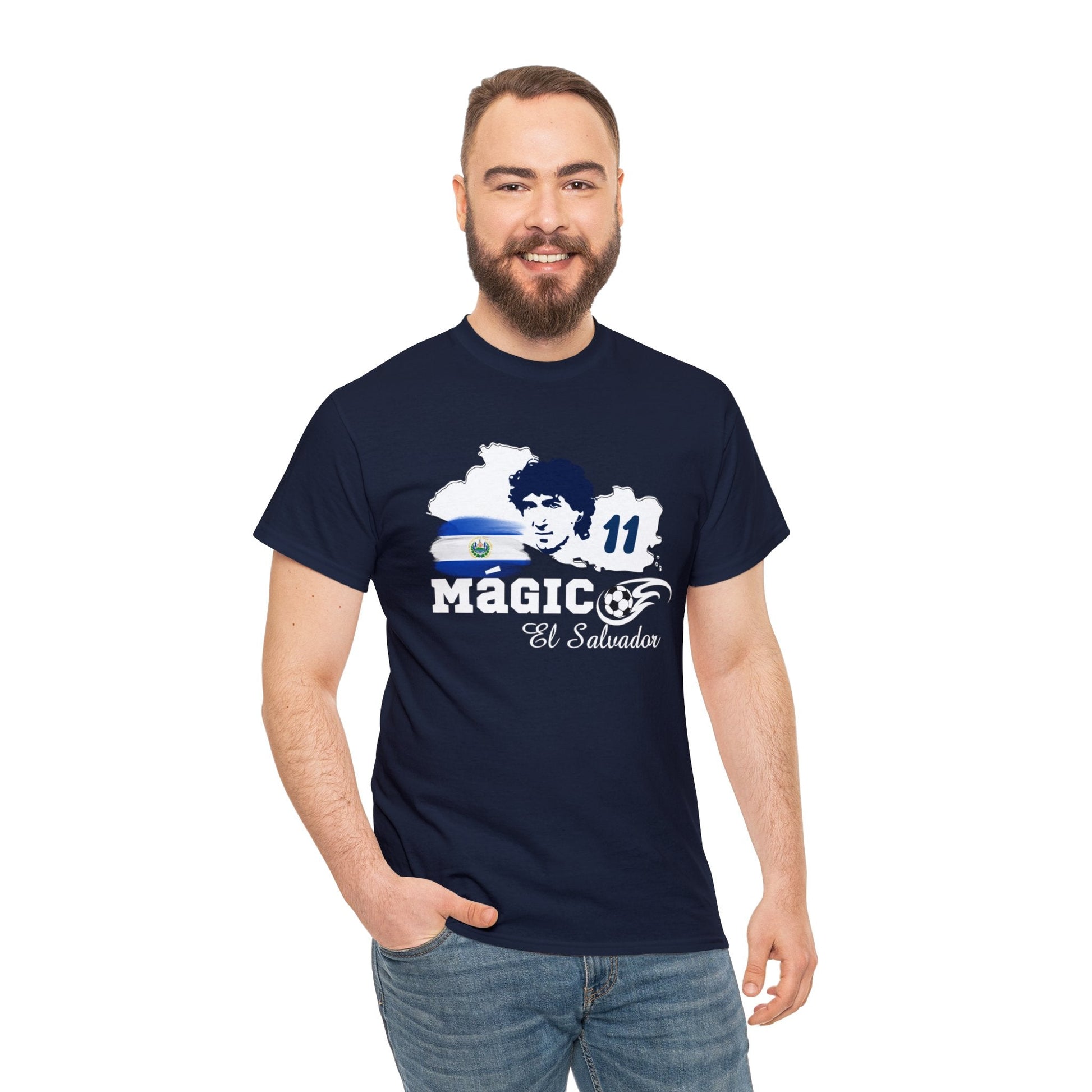 Magico El Salvador T-shirt | Unisex T-Shirt | Jorge "Mágico" González | El Salvador | Gift - NY GIftcraft