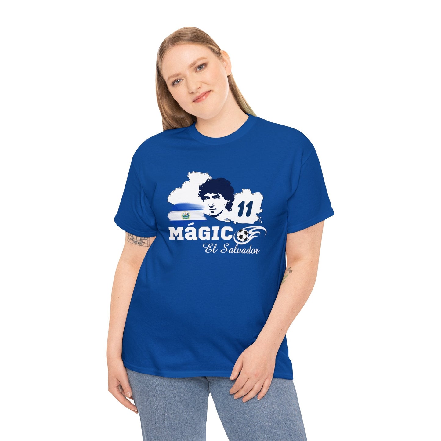 Magico El Salvador T-shirt | Unisex T-Shirt | Jorge "Mágico" González | El Salvador | Gift - NY GIftcraft