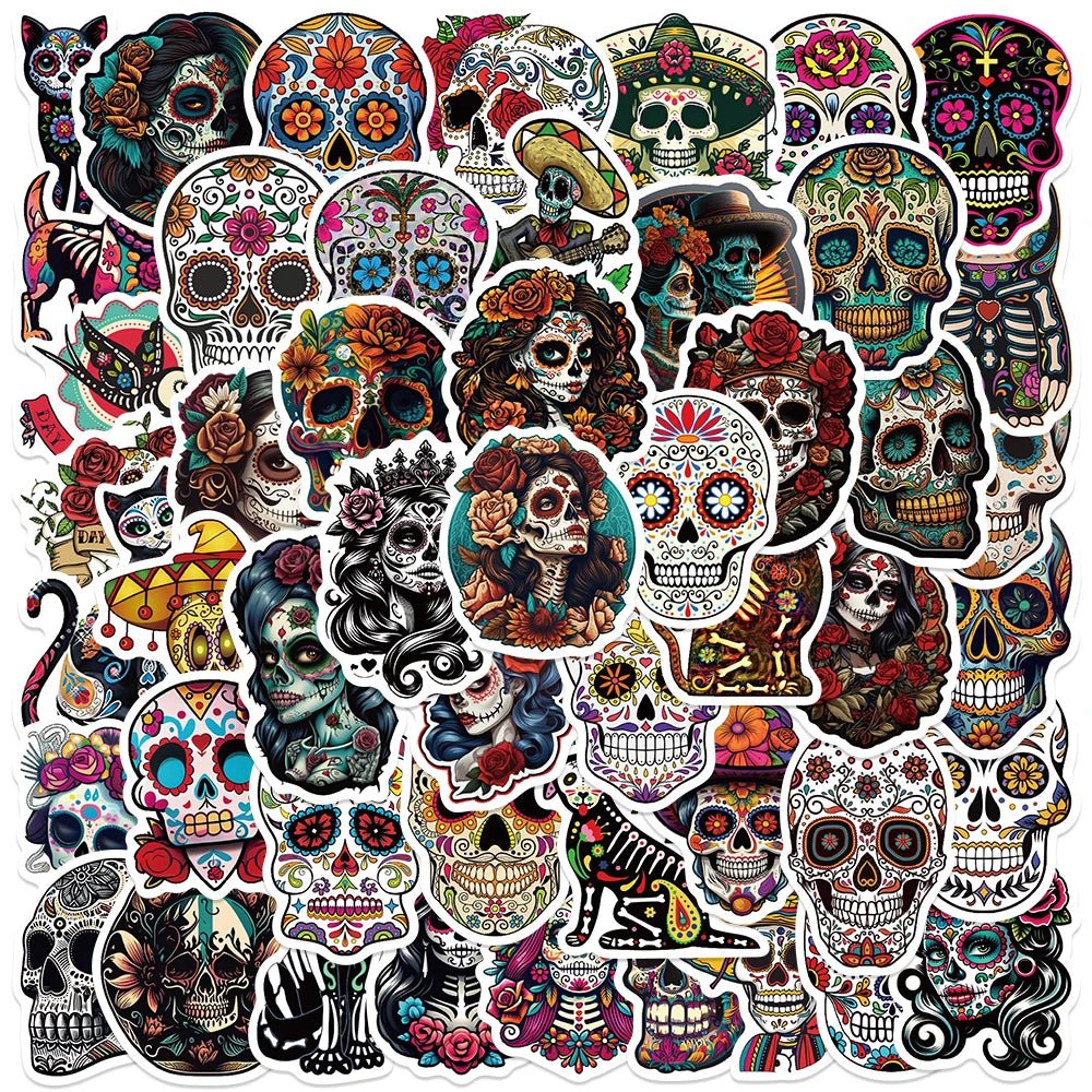 Mexico Day of the Dead Stickers - NY GIftcraft