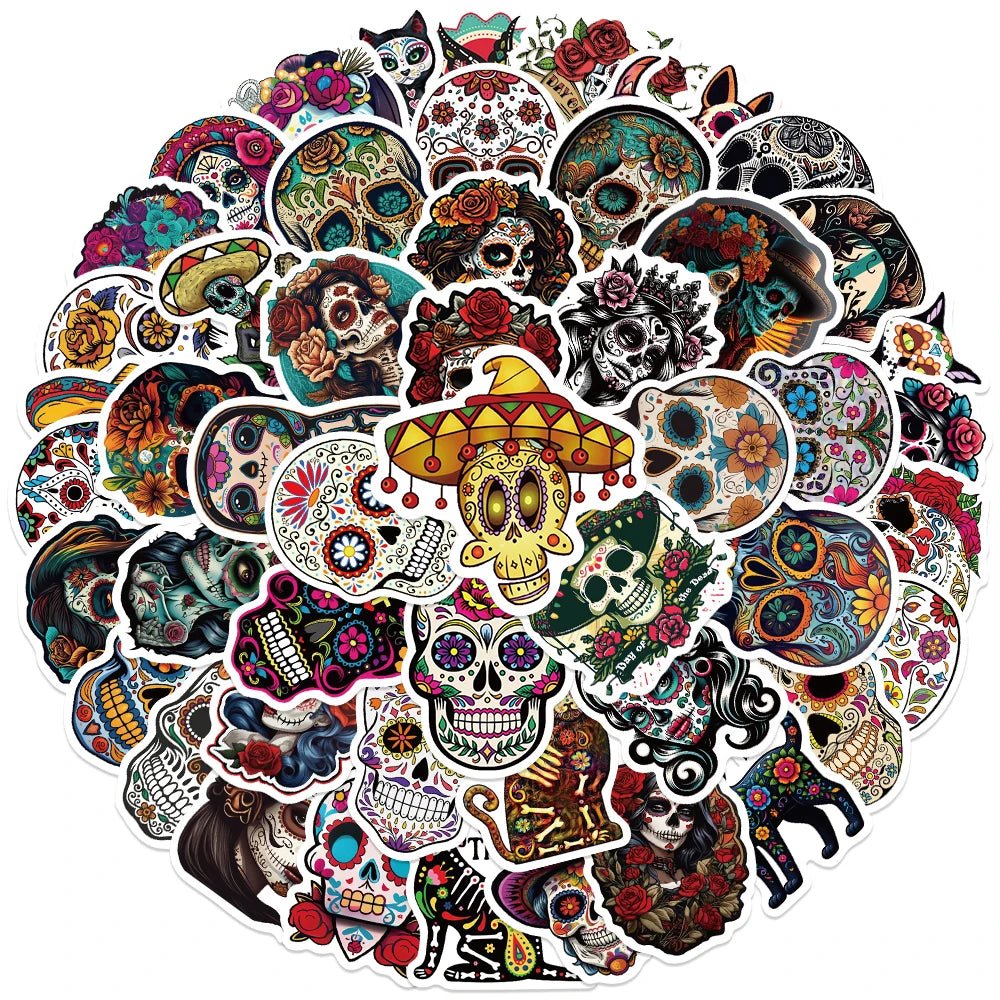 Mexico Day of the Dead Stickers - NY GIftcraft