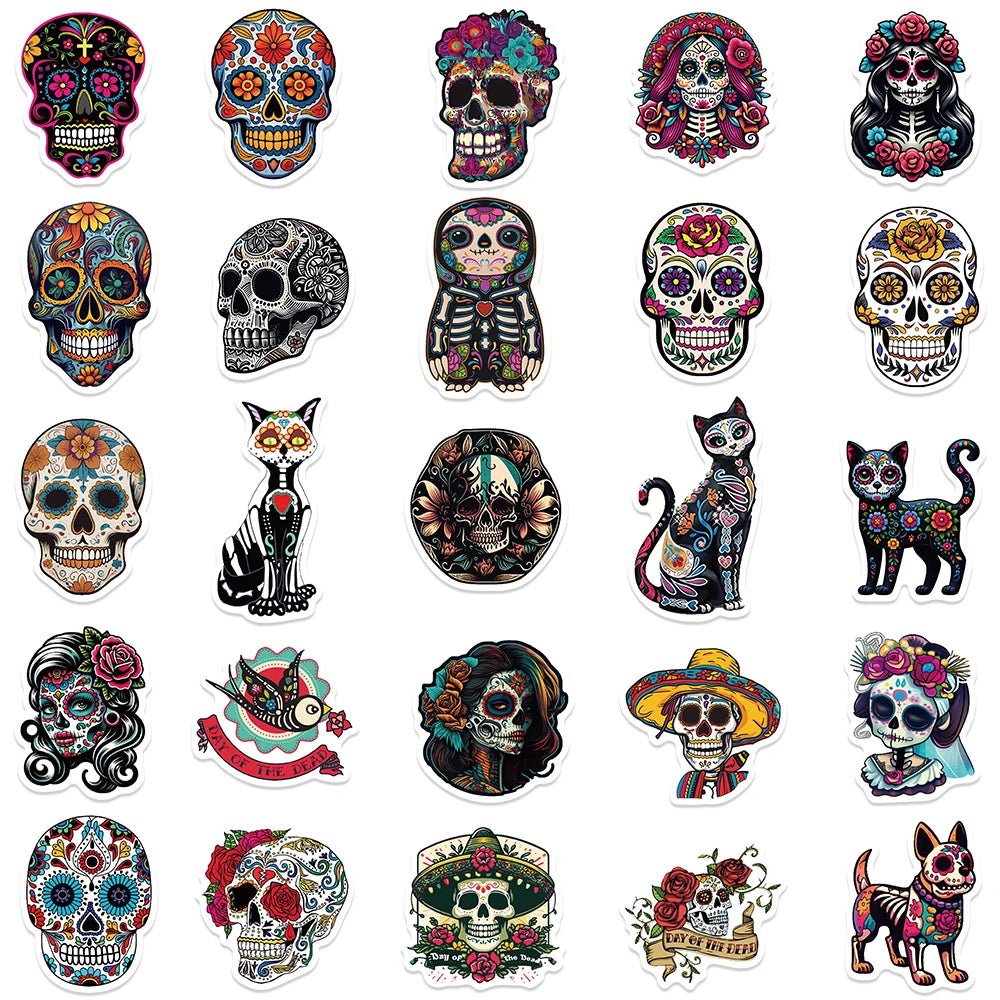 Mexico Day of the Dead Stickers - NY GIftcraft