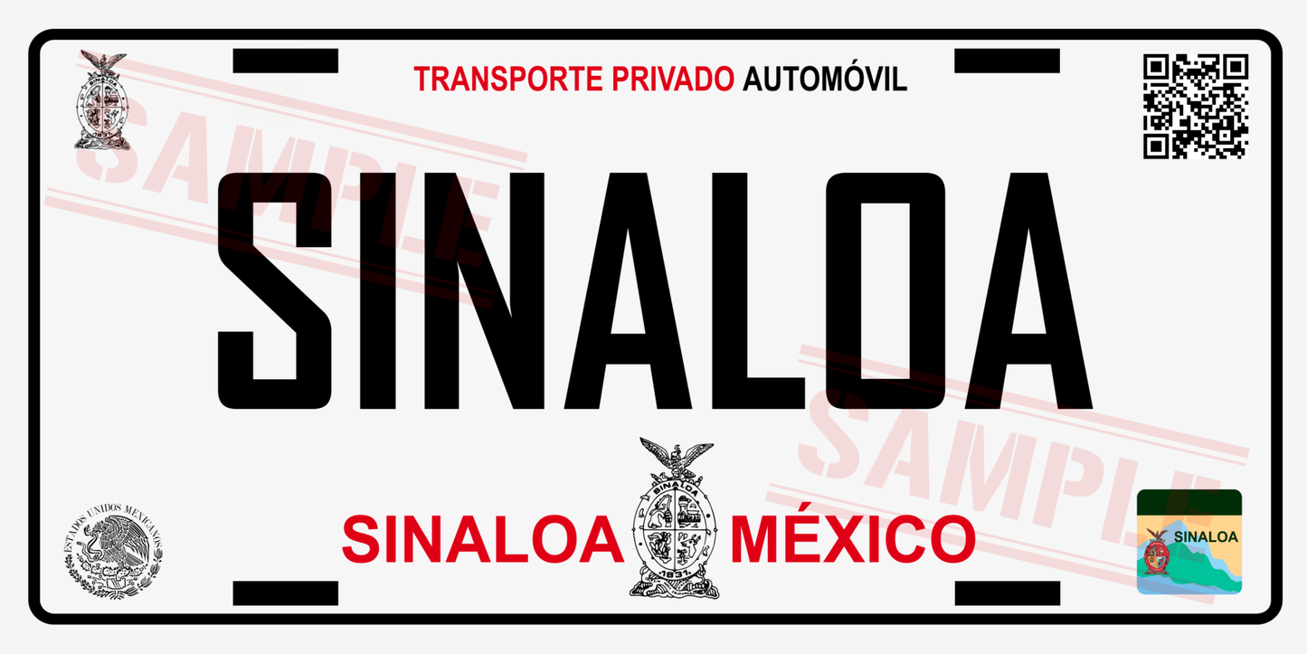 Mexico Decorative Car license Plate, US standard size 12 x 6 in. - NY GIftcraft