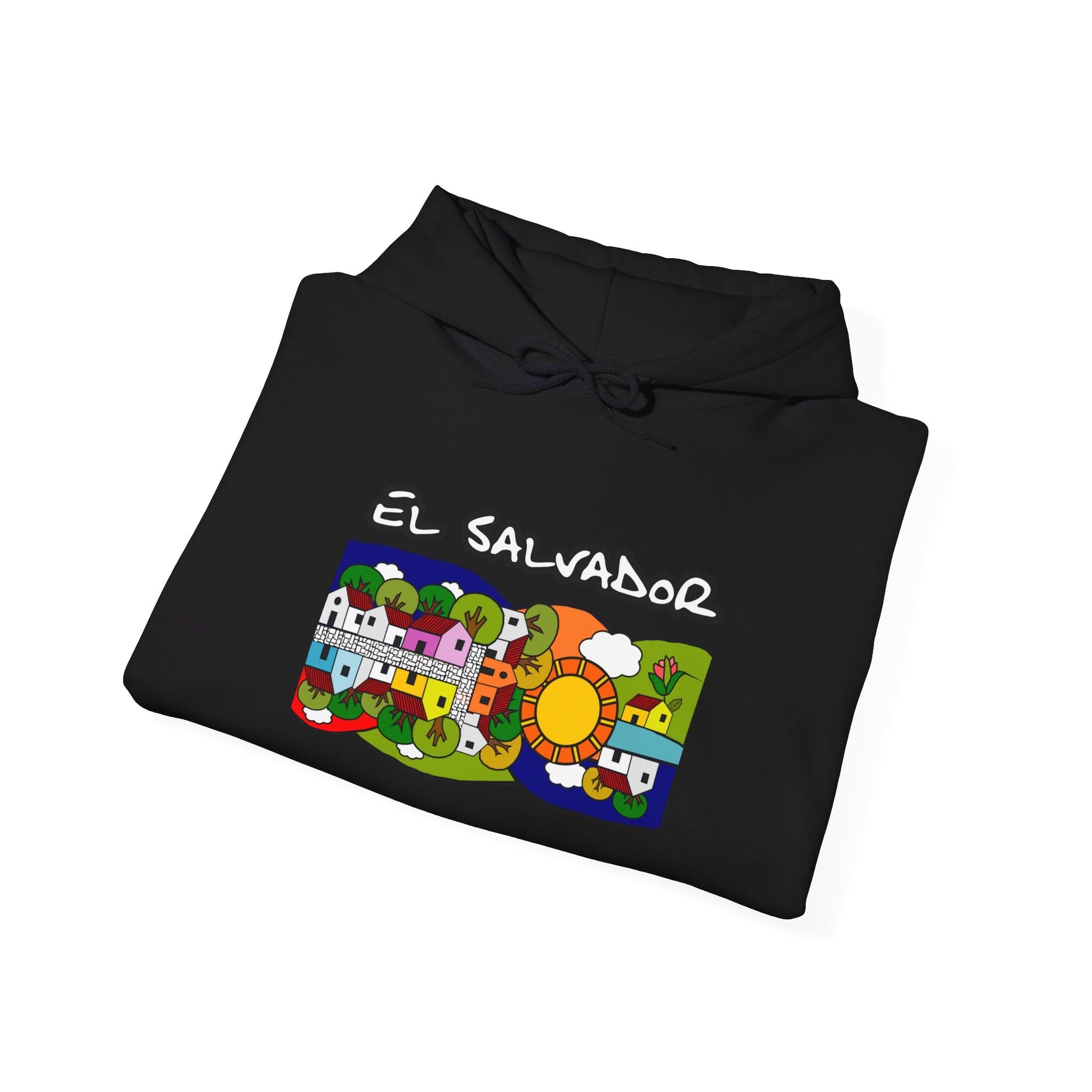 Mi Pueblo El Salvador Unisex Heavy Blend™ Hooded Sweatshirt | Perfect Gift for any Occation - NY GIftcraft