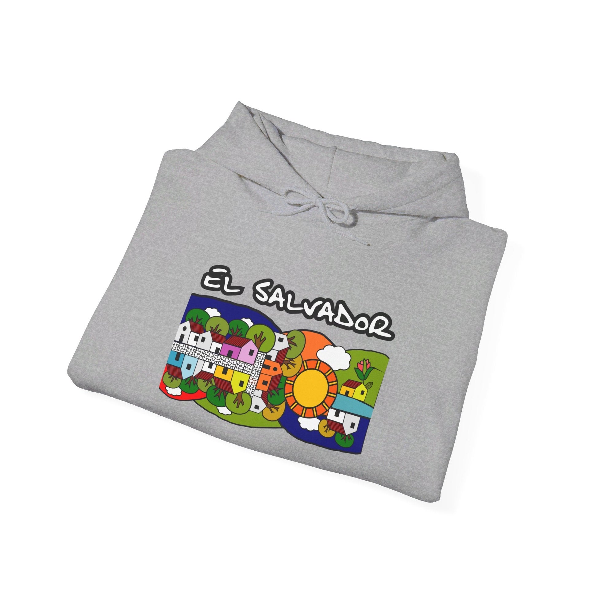 Mi Pueblo El Salvador Unisex Heavy Blend™ Hooded Sweatshirt | Perfect Gift for any Occation - NY GIftcraft