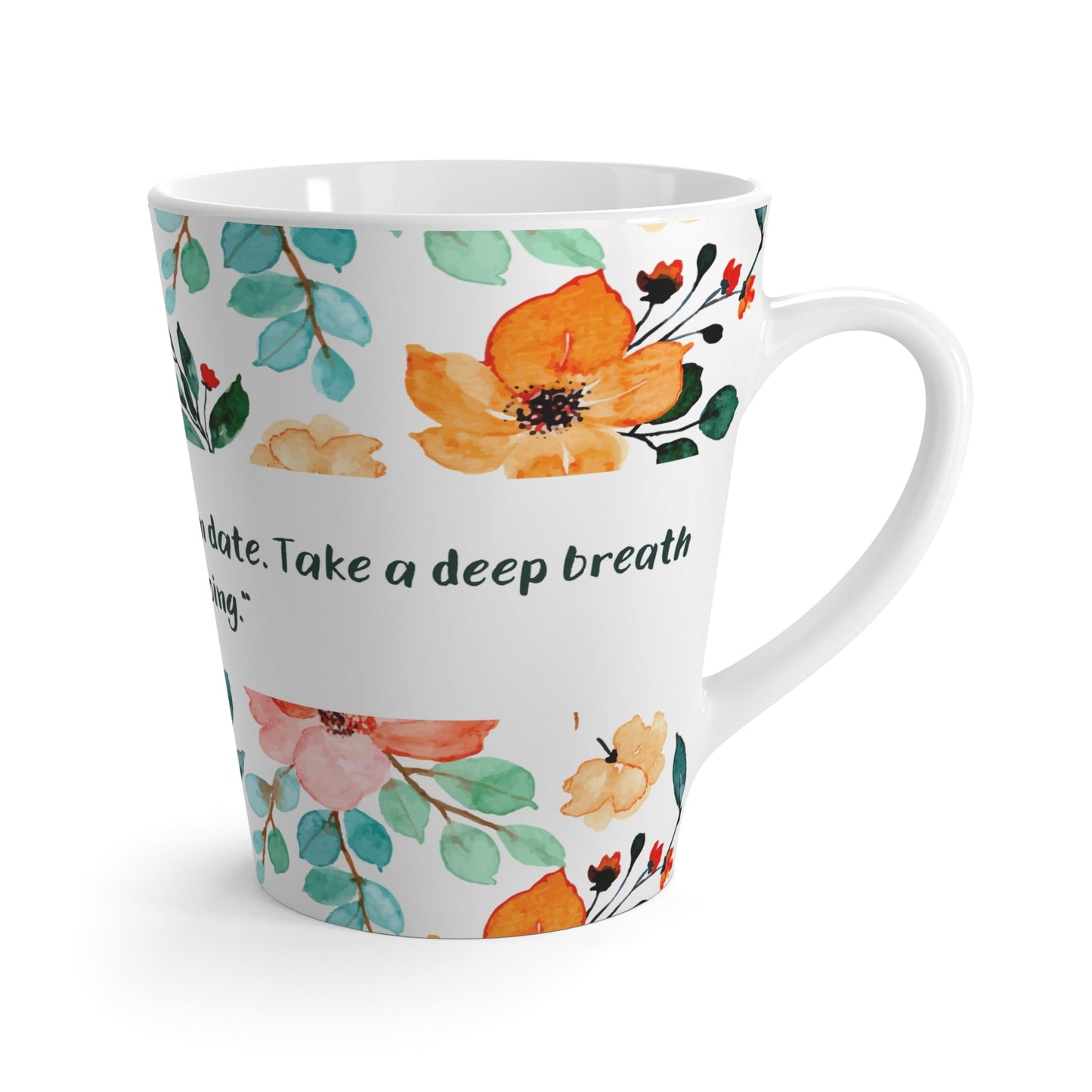 Motivational Message Latte Mug 12 oz - NY GIftcraft