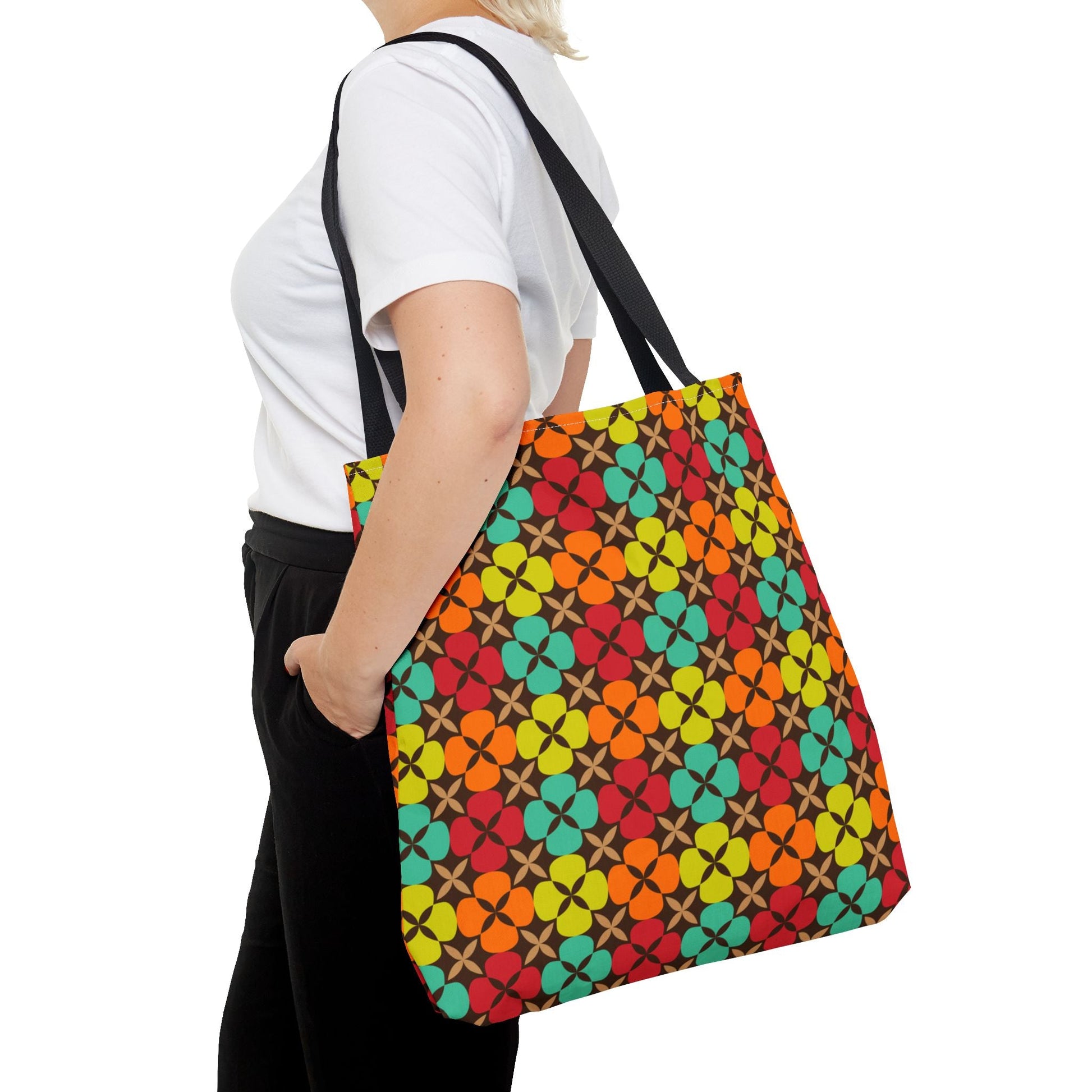 New - Multicolored Flowers New York Tote Bag - NY GIftcraft