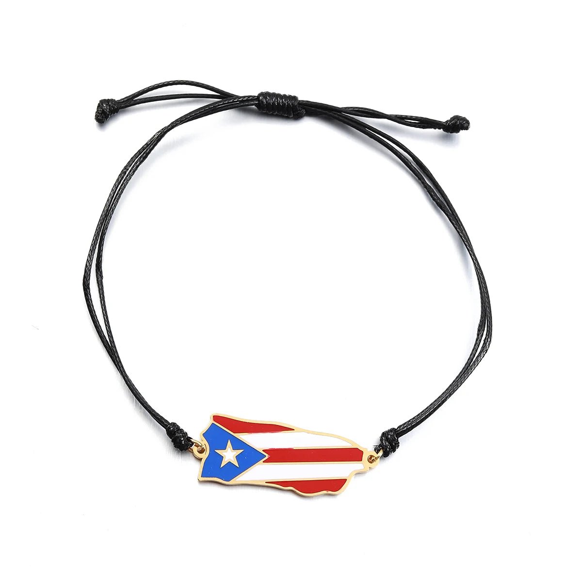 Puerto Rico Map Flag Bracelet Jewelry Stainless Steel PR Puerto Ricans Party Jewelry Gifts - NY GIftcraft