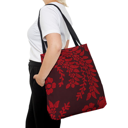 Red Flowers Tote Bag | Perfect gift for any ocation | high - quality polyester - NY GIftcraft