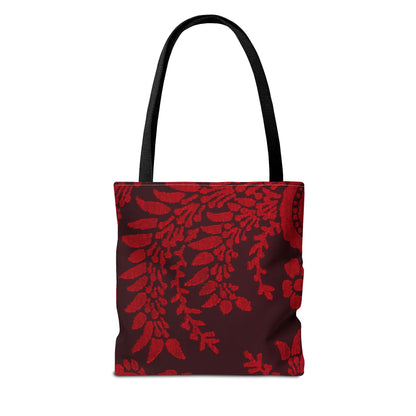 Red Flowers Tote Bag | Perfect gift for any ocation | high - quality polyester - NY GIftcraft