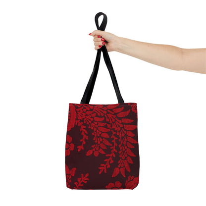 Red Flowers Tote Bag | Perfect gift for any ocation | high - quality polyester - NY GIftcraft