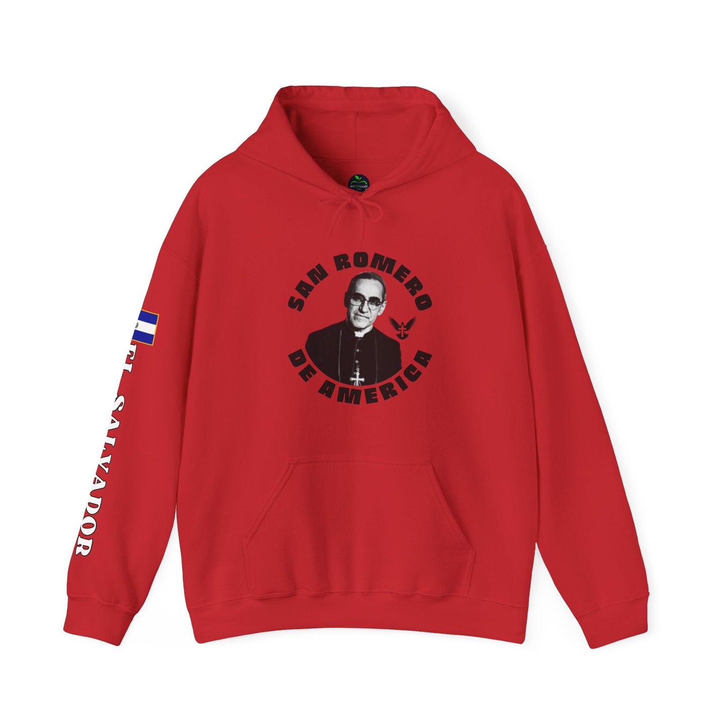 San Romero de America Heavy Blend Hoodie | Comfortable, relaxing and warm feeling | Large Kangaroo Pocket | El Salvador Hoodies - NY GIftcraft