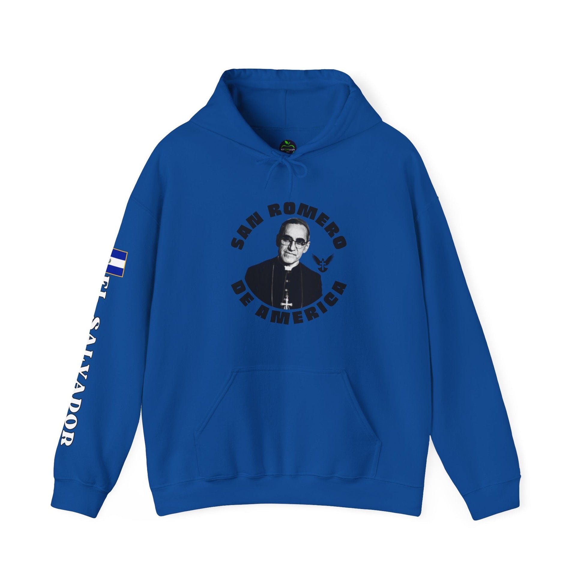 San Romero de America Heavy Blend Hoodie | Comfortable, relaxing and warm feeling | Large Kangaroo Pocket | El Salvador Hoodies - NY GIftcraft