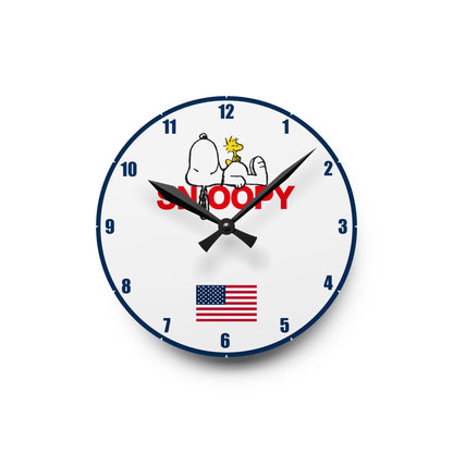 Snoopy Acrylic Wall Clock, Two size - NY GIftcraft